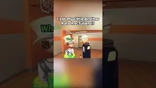I Let My Little Brother Rate RecTubers In Rec Room!? 😱