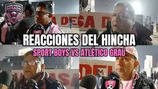 REACCIONES DE LOS HINCHAS DE SPORT BOYS TRAS EMPATAR FRENTE A ATLETICO EN EL CALLAO