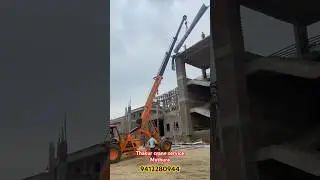 Hydra 15ton 65 feet lift 30 meter sheets at 50 feet height #viral #crane #construction #viralvideo