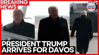 TRUMP IN DAVOS LIVE | President Trump Arrives in Switzerland for World Economic Forum