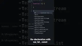Redeclare variable using var, let const in 