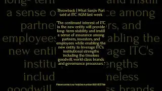 *FRESH ITC UPDATE*