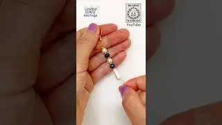 DIY earrings. Beads earrings making. #earrings #beadedearrings #shorts