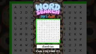 Word Search Challenge 🔍 | 99% Can&rsquo;t Find the Word! #Day77