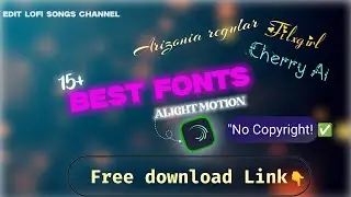 New Trending Fonts |Latest Trending Fonts |Top 15 Fonts |Best Fonts For Editing |New Style Fonts 