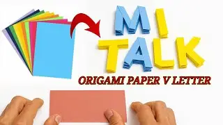 Origami Paper Art | How to Make 3D Letters from Color Paper #5minutescreative #craft #origami