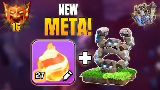 TH18 Fireball + Meteor Golem Attack Strategy | Best TH18 Legend League Strategy 2025