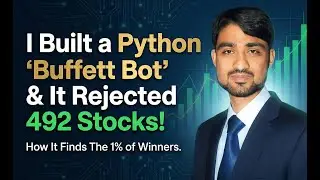 Я создал бота для анализа стратегии Баффета на Python. Он отклонил 492 акции.