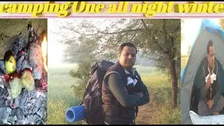 Camping one night Side of field camping in rajsthan@deshi camping 5535  one night camping in india