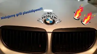 Jak malować guma w sprayu ? (Plastilak, Plastidip, K2) ?! Grill w BMW E91/E90 #Guzziec #Nieporadnik
