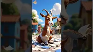 hungry goat | educated goat | #trending #cartoon #shortvideos #trending #animation #ai #shorts