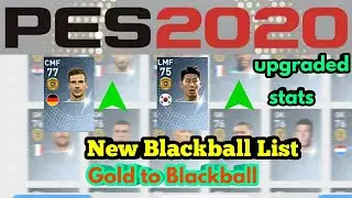 Pes 2020 Gold to Blackball Upgrades Predictions || GAMING'S CORNEA