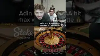 Adin Ross maxwin On Roulette. #stake #stakeus #stakeusvip #stakeorignals #roulette #adinross