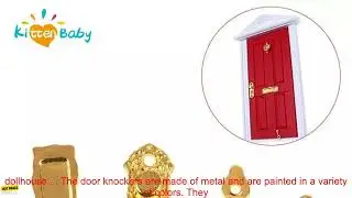 1005004620203970 4Pcs set 1 12 Dollhouse Hardware Miniature Metal Door Knocker Set Furn