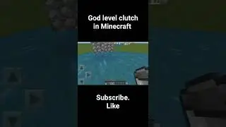 God level clutch in Minecraft||#shorts #minecraft