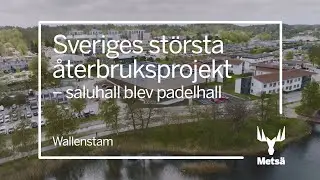 Tillf&auml;llig saluhall omgjord till padel hall