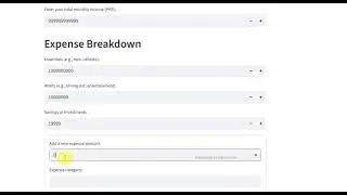 Build a Expense_Tracker Application using Python and Streamlit.