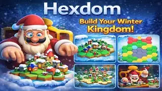 Hexdom Gameplay | Color Sort Hex Puzzle & Merge Strategy Fun 🟣🟡