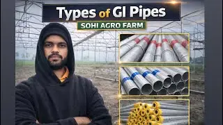 Types of Gi pipes in greenhouse farming 