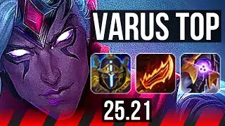VARUS vs GNAR (TOP) | 8/2/6 | EUW Master | 25.21