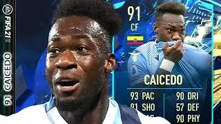&iexcl;ES UN VERDADERO KILLER! 91 Felipe CAICEDO FIFA 21 PLAYER REVIEW TOTS MOMENTS OBJECTIVES