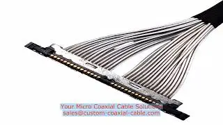 micro coax semi rigid cable coaxial plug I-PEX 3277-0501 Ribbonized Multi-Conductor Micro Coaxial Ca