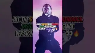 All of the rappers that #kendricklamar dissed on the original version of &ldquo;Element&rdquo; 👀🔥 #rap #hiphop
