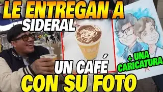📷☕A SIDERAL le dan un café con su FOTO y le hacen una CARICATURA🎭 — ¡viewers no paran de reír! 😂🔥