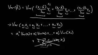 Variance of Least Squares Estimators (Part 1) | Simple Linear Regression