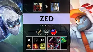 Zed Mid vs Galio - TW Challenger Patch 25.06