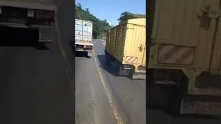 CARELESS OVERTAKING BY A TRUCK DRIVER IN KENYAN ROAD