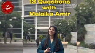 13 Questions with IBA Student Government President Malaika Amir #iba #ibatoday