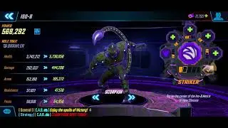 MARVEL Strike Force SCORPION 105 GEAR TIER 19