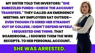My Sister Told Investors I Embezzled &mdash; I Requested 10 Minutes. She Left in Handcuffs.