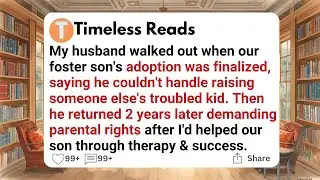 My husband walked out when our foster son's adoption was finalized, saying he couldn't handle ......