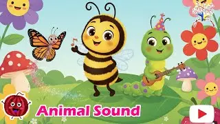 Buzz, Flap, Munch! 🐝🦋🐛 Bug Animal Sounds Song for Toddlers