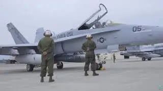 F A 18 Hornet   Pre flight checks and maintenance prior to takeoff   Exercise