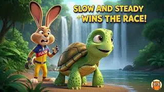 Slow and Steady Wins the Race 🐢🐇 | Pixar-Style 3D Animated Moral Story for Kids