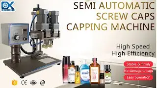Cap retorquer, semi-automatic screw dropping caps capping machine for essential oil bottles