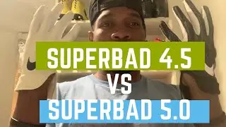 Nike SuperBad  4.5 vs 5.0 Football Glove Review & Sizing
