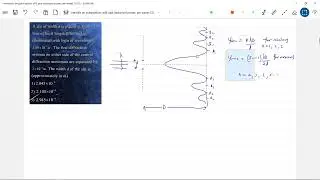 11) Physics  Diffraction class 12 | Find width of first order secondary maxima