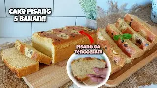 LHO BISA YA TANPA SP! TANPA BP! JADI CAKE PISANG LEMBUT MOIST ENAK DAN CANTIK!!