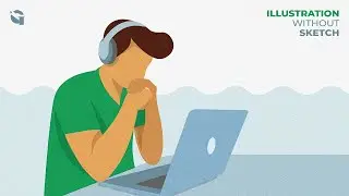 Create Flat Illustration Without Sketch | flat Design Illustrator | Vector Art Tutorial