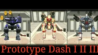 War Robots Sneak Peek Prototype dash I, II, III