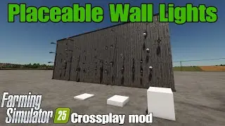 Placeable Wall Lights / FS25 Crossplay mod