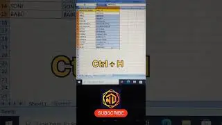 replace and find #excel #exceltips #exceltricks #trending #exceltutorial
