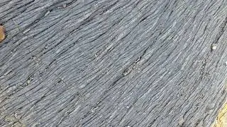 Wrinkled Lava Crust (Ropy Texture), Meradalir, Iceland #rocks #geology #minerals #lava #volcano