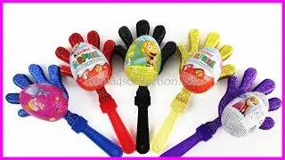 Finger Family Glittery Hands Discover Dora Trolls Disney Kinder Egg Surprises Learn Colors Kinetic