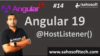 HostListener in Angular 19 | Angular 19 Tutorials in Hindi | Sahosoft