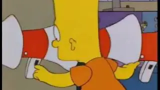 Bart simpson in megaphone